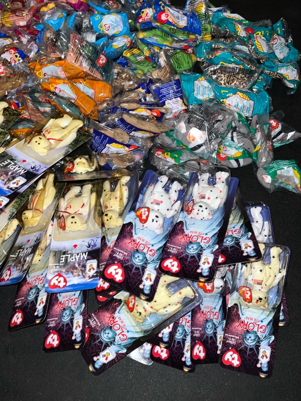 Lot of Vintage McDonalds 1999 TY Beanie Babies and Bears all unopened NWT